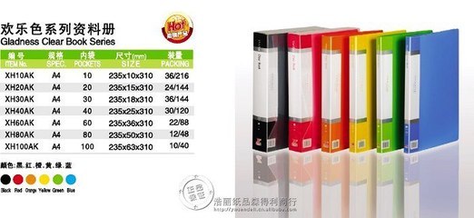 A4規(guī)格20頁歡樂色資料冊(cè) 高效整理，點(diǎn)亮學(xué)習(xí)與辦公